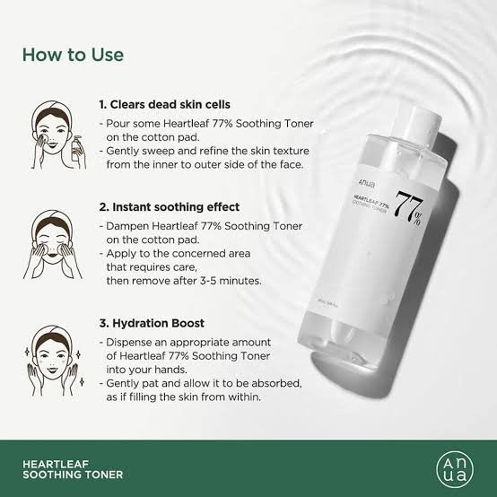 Anua  Heartleaf 77% Soothing Toner  Korea - Image 3