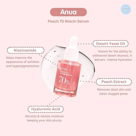 Anua Peach 70 Niacin Serum 30ml Korea - Image 4