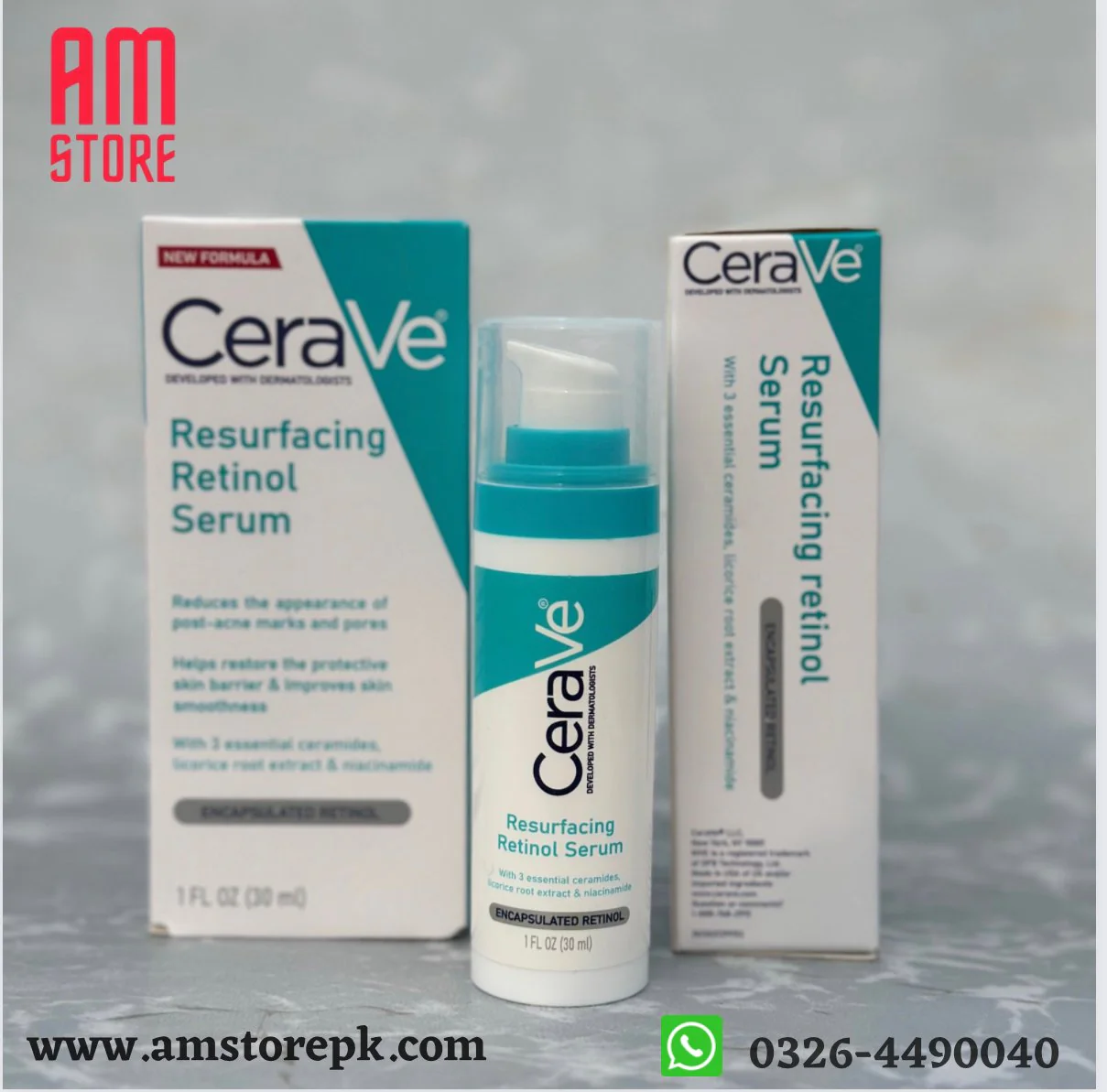 CERAVE Resurfacing Retinol Serum (Original Factory Leftover Stock) - Image 3