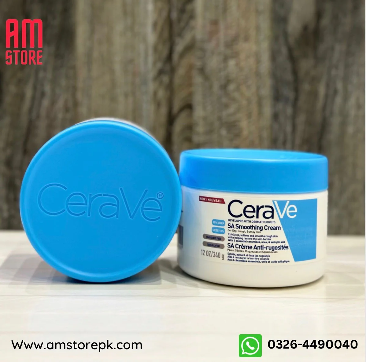 CeraVe SA Smoothing Salicylic Acid Cream 340mg - Image 2