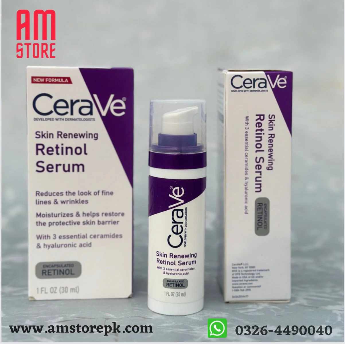 CERAVE Skin Renewing Retinol Serum (Original Factory Leftover Stock) - Image 3