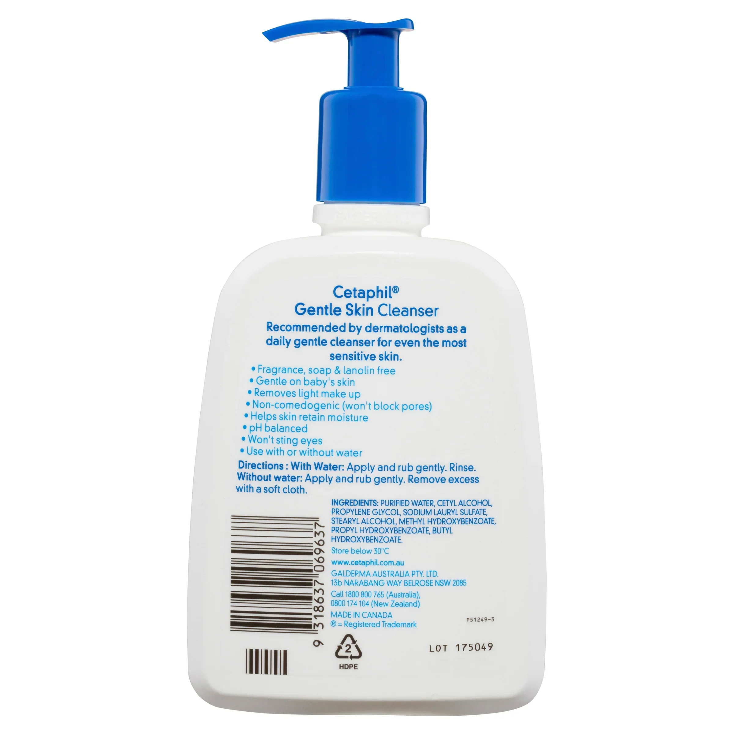 Cetaphil Gentle Skin Cleanser (Face & Body) (For All Skin Types) 500mL - Image 2