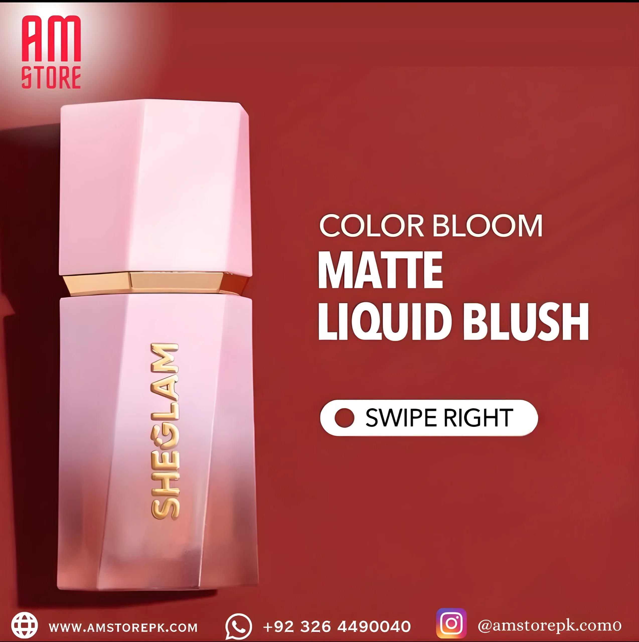 SHEGLAM COLOR BLOOM LIQUID BLUSH  (SWIPE RIGHT)