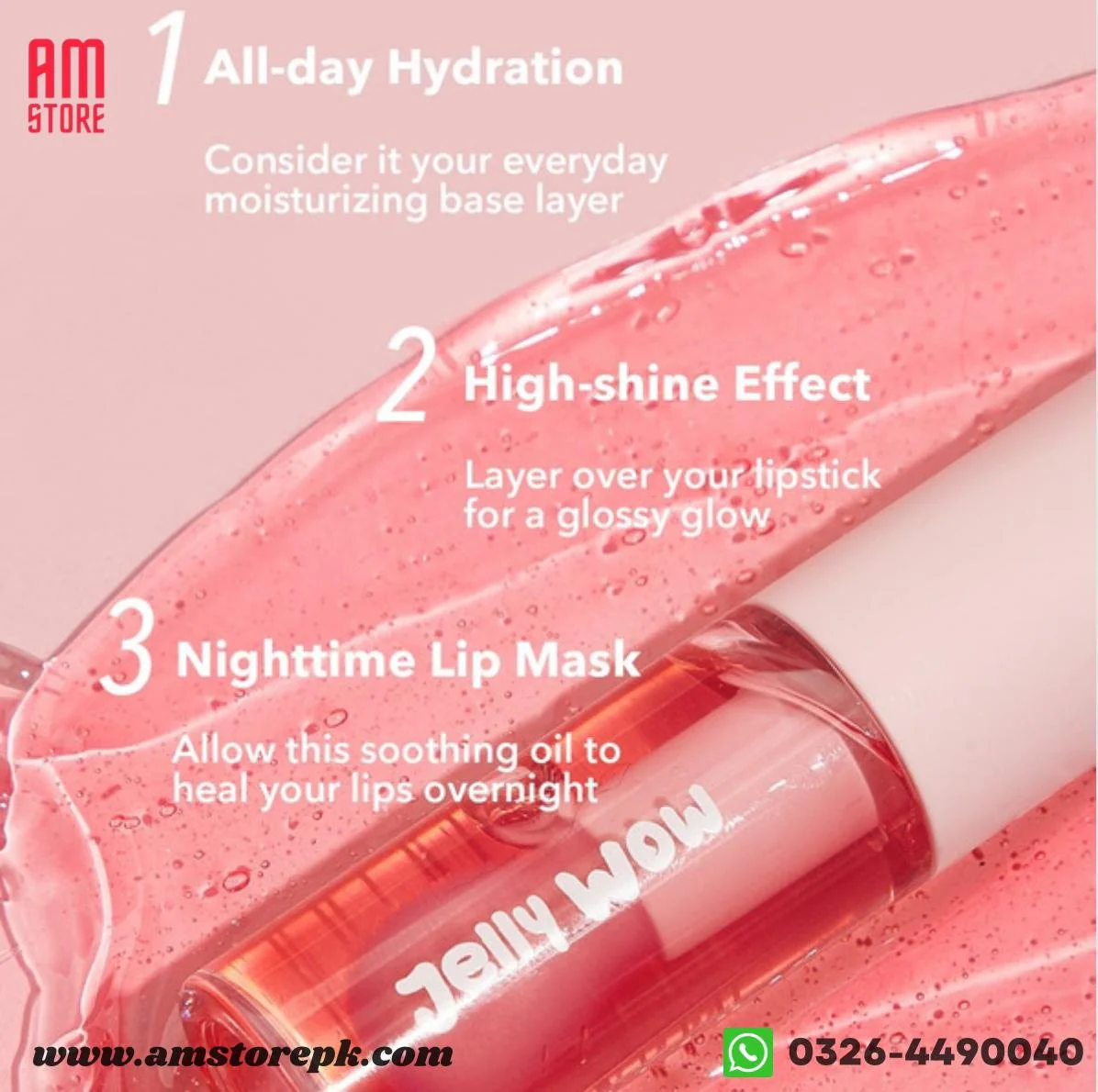 SHEGLAM Jelly Wow Hydrating Lip Oil-Berry Involved - Image 3
