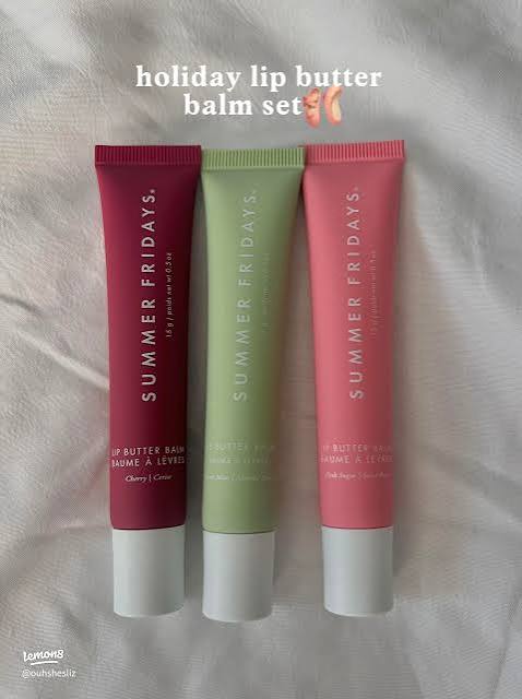 Summer Fridays The Holiday Lip Butter Balm (TRIO) Gift Set. New - Image 2