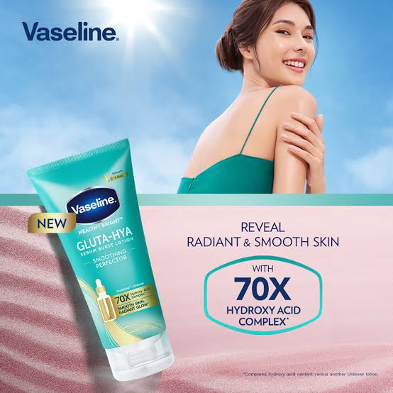 Vaseline Gluta-Hya Serum Burst Lotion Smoothing Perfector 300ml - Image 4