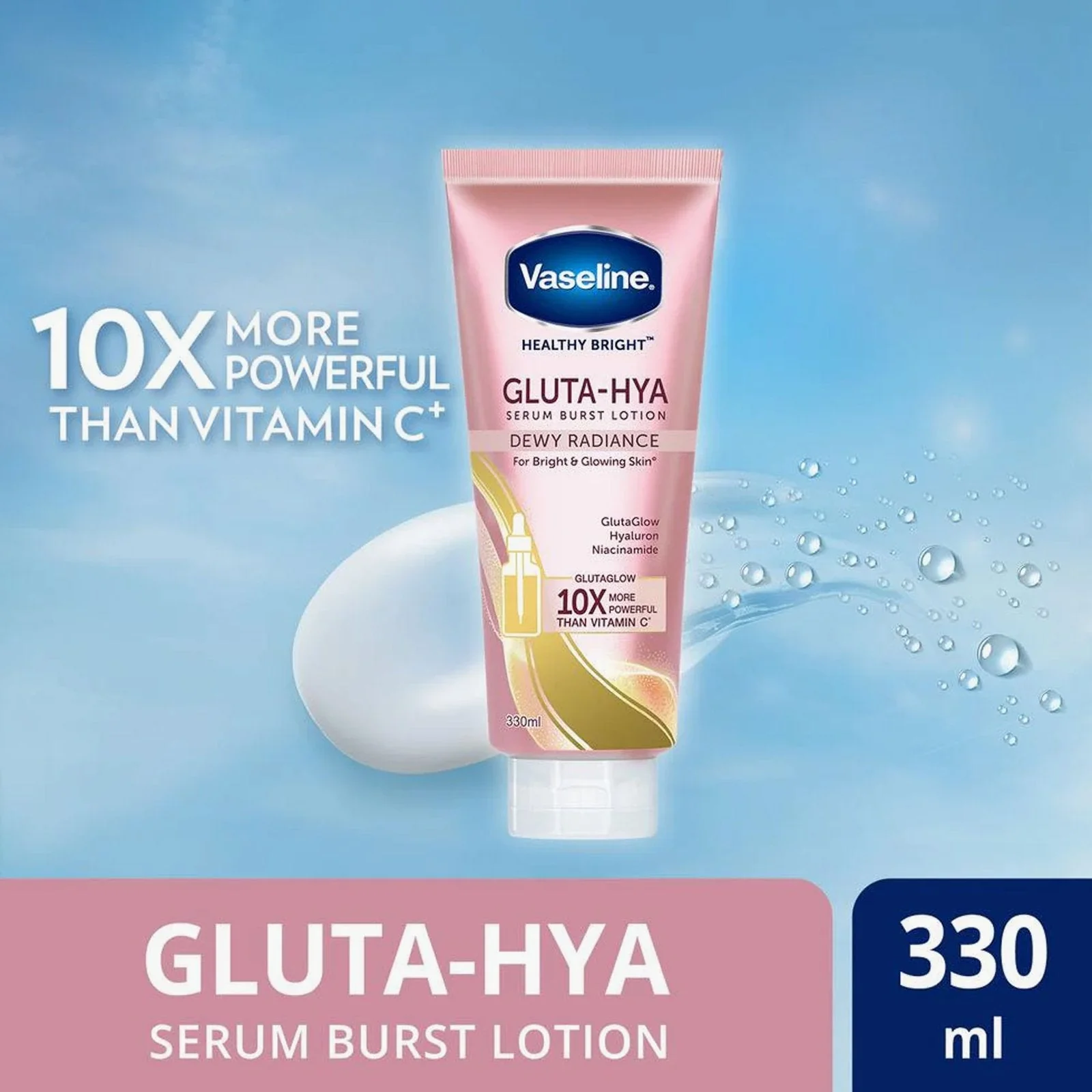 Vaseline Gluta-Hya Serum Burst Lotion Dewy Radiance 300ml - Image 2