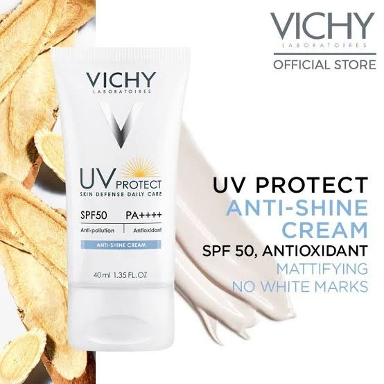 Vichy UV Protect SPF 50 Anti Shine Cream (Sunscreen) - Image 3